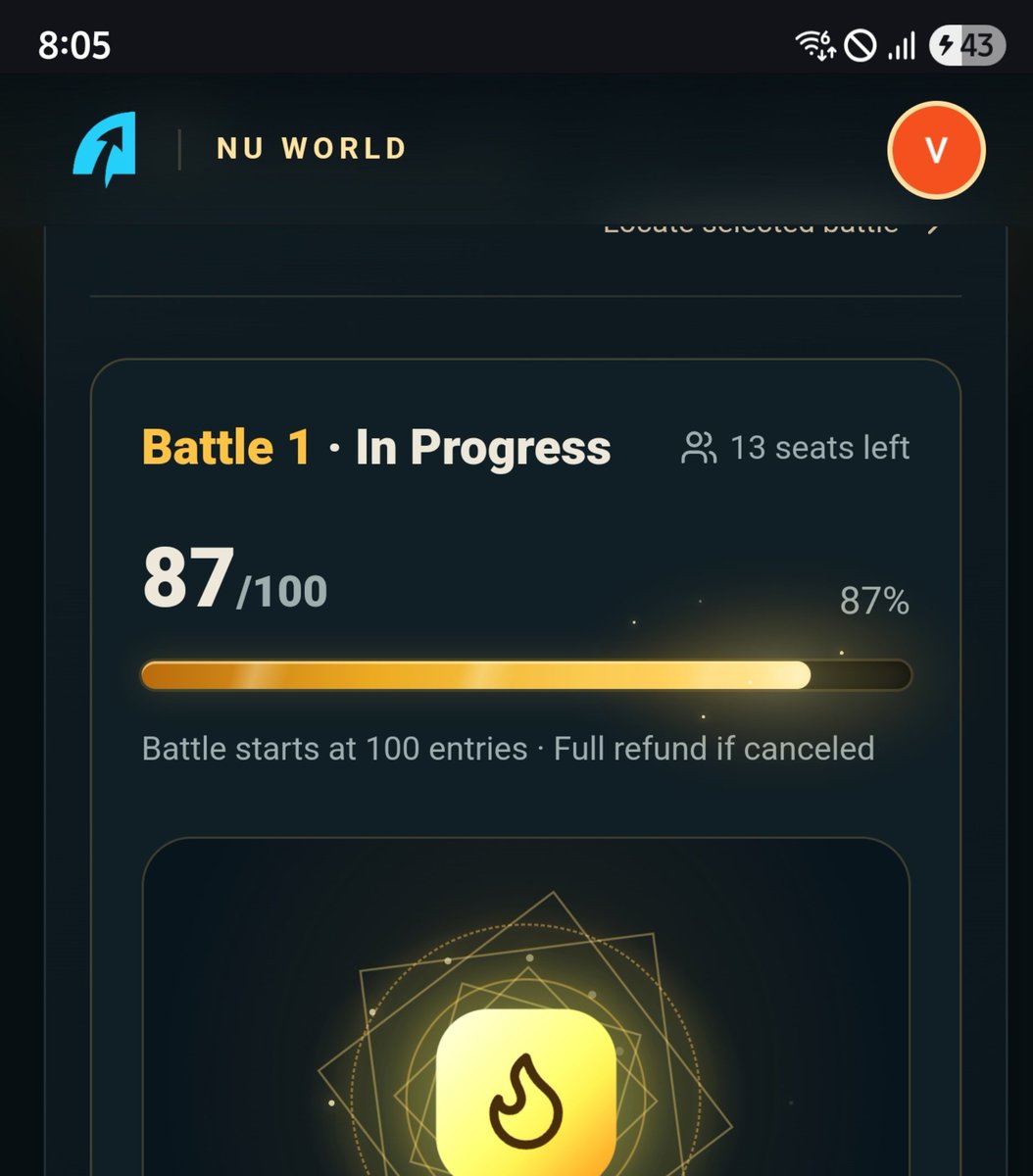 Microtech_Mt's tweet photo. Just checked NU Battle and 87/100 slots are already filled 👀

Only 13 more to go before the battle starts 🔥
Join fast :- https://t.co/DnPPrHkSk7

Also, TokenB quest is still live on LEVEL UP. You can get $1 by completing the task.

Go check it out 👀 https://t.co/KorZNVkQ5Z