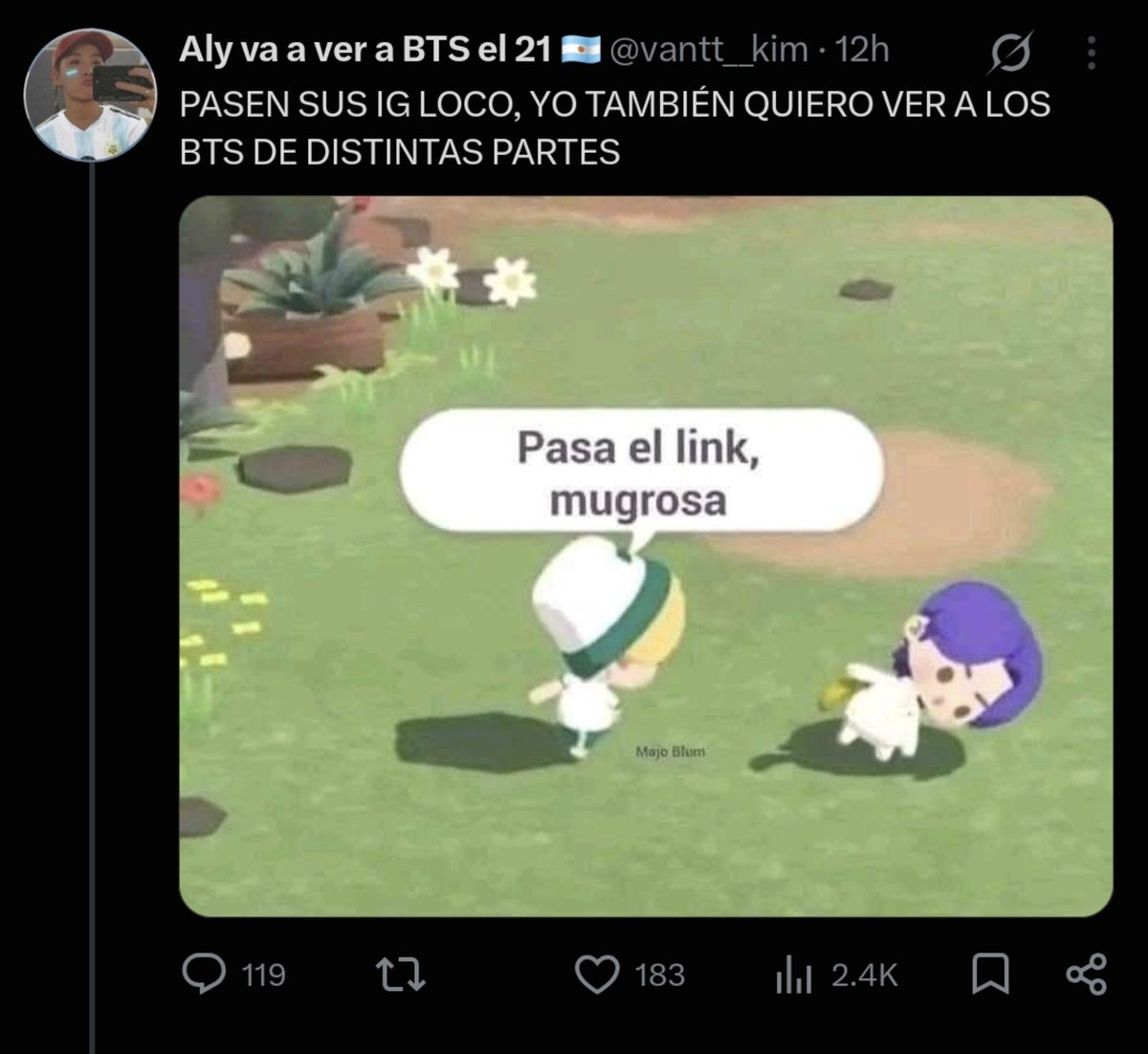 vantt__kim's tweet photo. Hace como del 2020 que no tenía una publicación con tantos comentarios y likes JAJSJSJENS los amo armys de mierda https://t.co/s3krH7hXXo