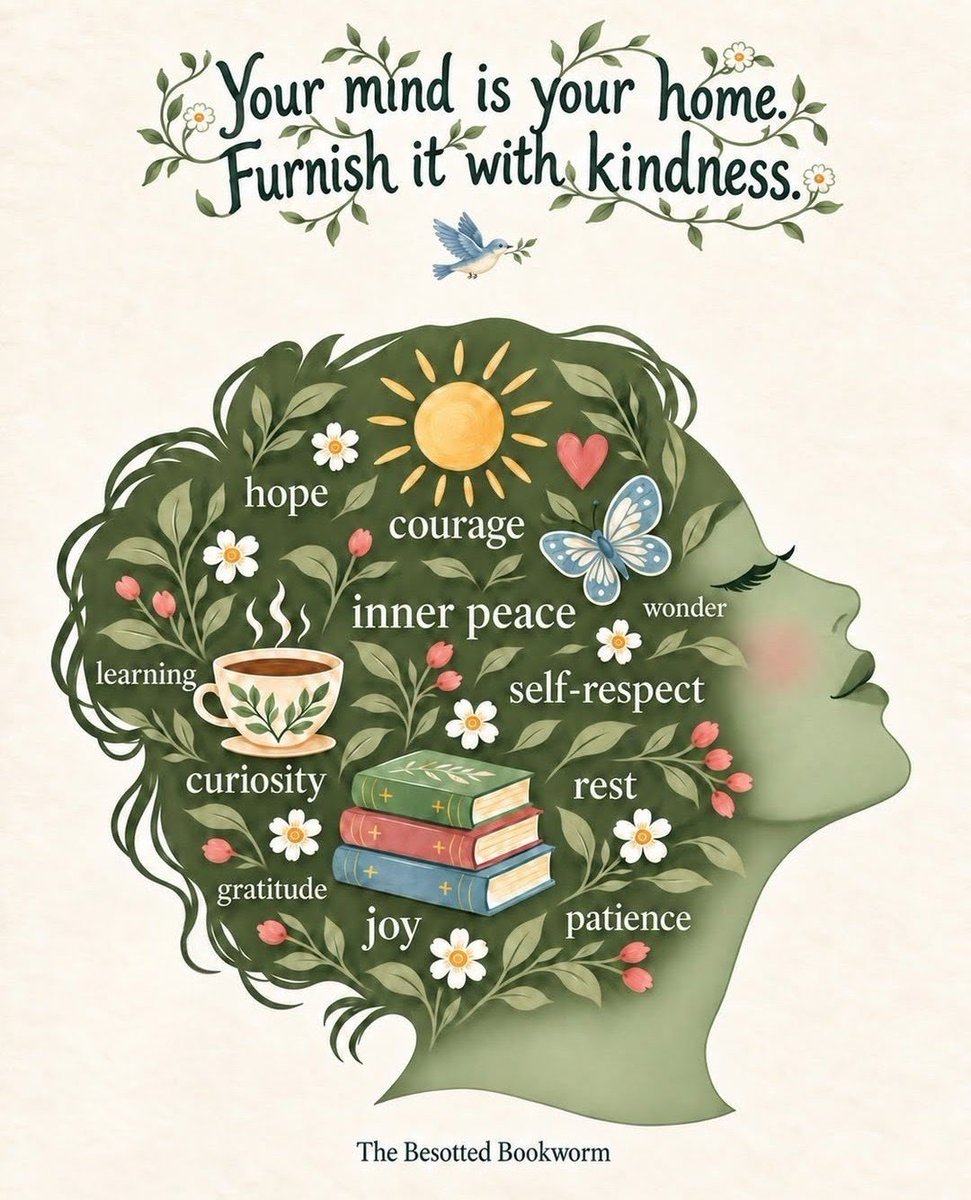 Nature_Lens1's tweet photo. The books we read, the company we keep, the way we speak to ourselves all help the place we live inside.  Choose carefully what you welcome in. #wednesdaymotivation #wednesdaythoughts
#MentalHealthMatters https://t.co/cEzQtYiVub
