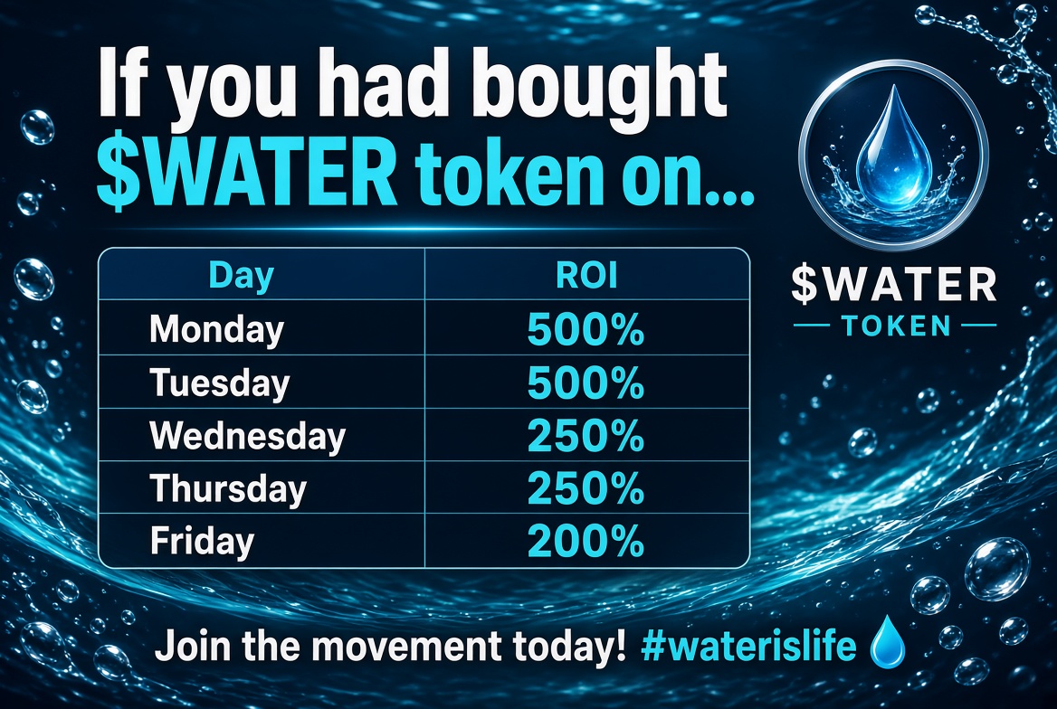 _Jaredad's tweet photo. Don't know how to buy? Check pinned post [super easy]

Last week it cost $1 [1420 naira] to own 100,000 tokens of $WATER

Right now it cost $5 [7,100 naira]  to own 100,000 tokens

Those that took the advantage of the price are now up over 500% with their investment. 

Thwy have been able to turn $1 to $5
$10 to $50
$100 to $500
$1000 to $5000

The good thing is that $WATER is programmed for millions in market cap

If you seeing this You are still early, your $1 $10 $100 investment would be worth thousands of dollars when #waterislife get to millions in market cap.

C.A: 
0x3f2ca931a8e99f3c6a521575c681ab6076232b11