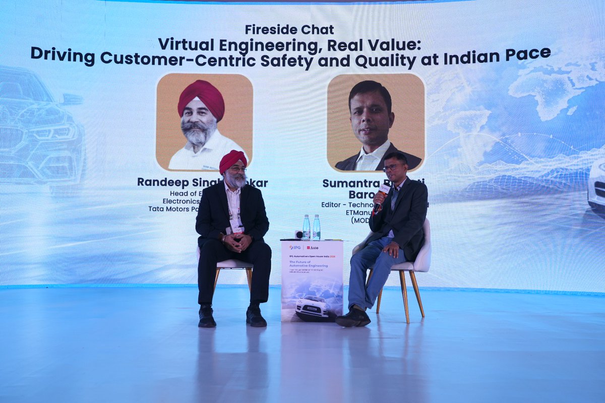 ETAuto's tweet photo. #BrandConnectInitiative

ETAuto, in association with IPG Automotive India, brought industry leaders together to explore how simulation, AI, virtual validation &amp;software-defined vehicles are shaping the future of automotive engineering

#TheFutureOfAutomotiveEngineering https://t.co/mmikZxAWFa