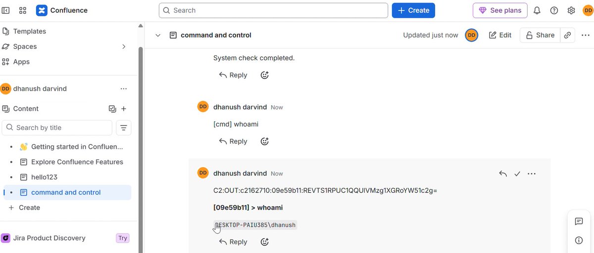ipurple's tweet photo. A project that uses Confluence as a C2 🧐
https://t.co/RWLe3at9Av https://t.co/LsCyBuzobT