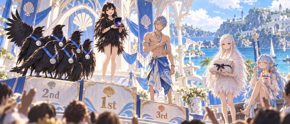 CAROPAPAxUYAS's tweet photo. アルフォンソ・サーフィン大会PART4-2

こうして、万能の運動神経を持つウヤスは、無事に『香りを自由に変えられる宝石』を手に入れたのでした。 https://t.co/kr2AwHDFSV