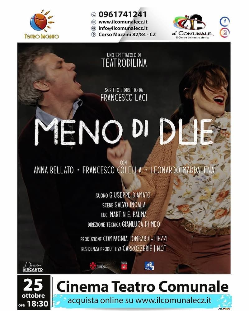 jblasa's tweet photo. Meno di Due al Cinema Teatro Comunale di Catanzaro
#MenoDiDue #Teatrodilina #Catanzaro #Teatro #EventiCalabria #TeatroContemporaneo
https://t.co/NTwM2Gn9u6 https://t.co/6FcycvrIIt