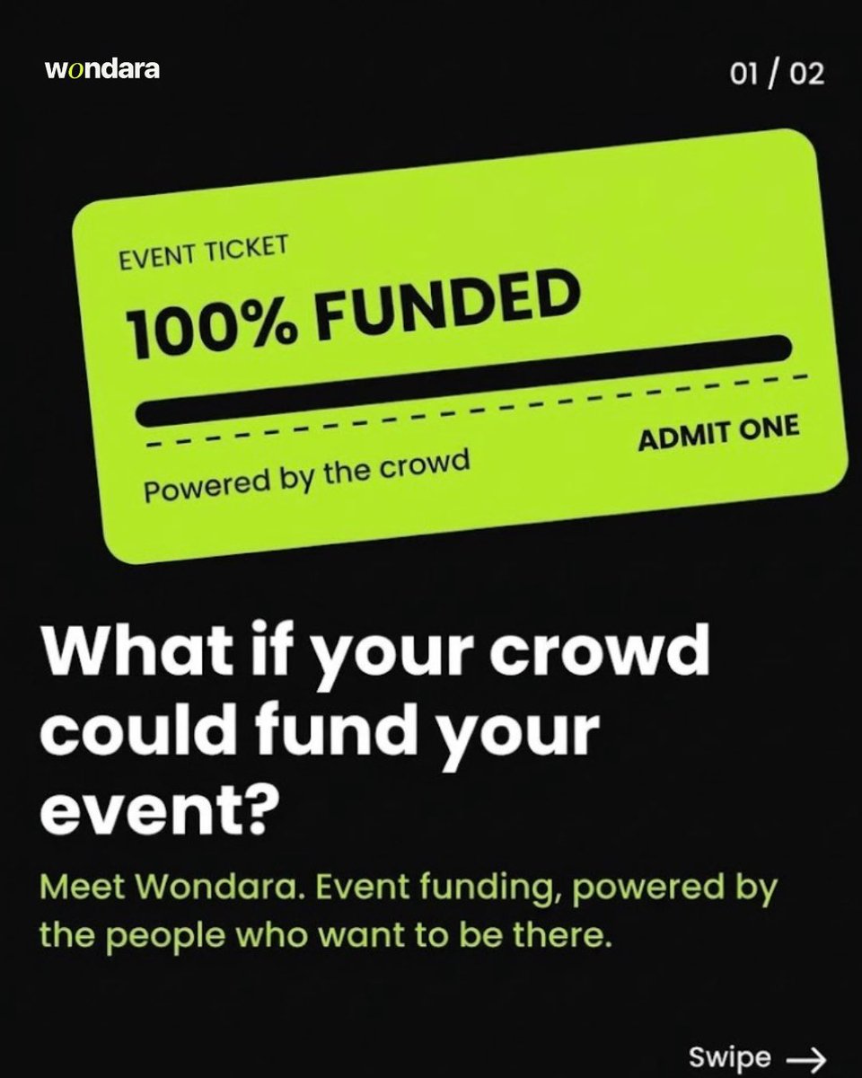 Wondaraapp's tweet photo. Post your events, share goals, friends chip in and show up!!!
#wondara #events #crowdfunding https://t.co/BZZAOhToeM
