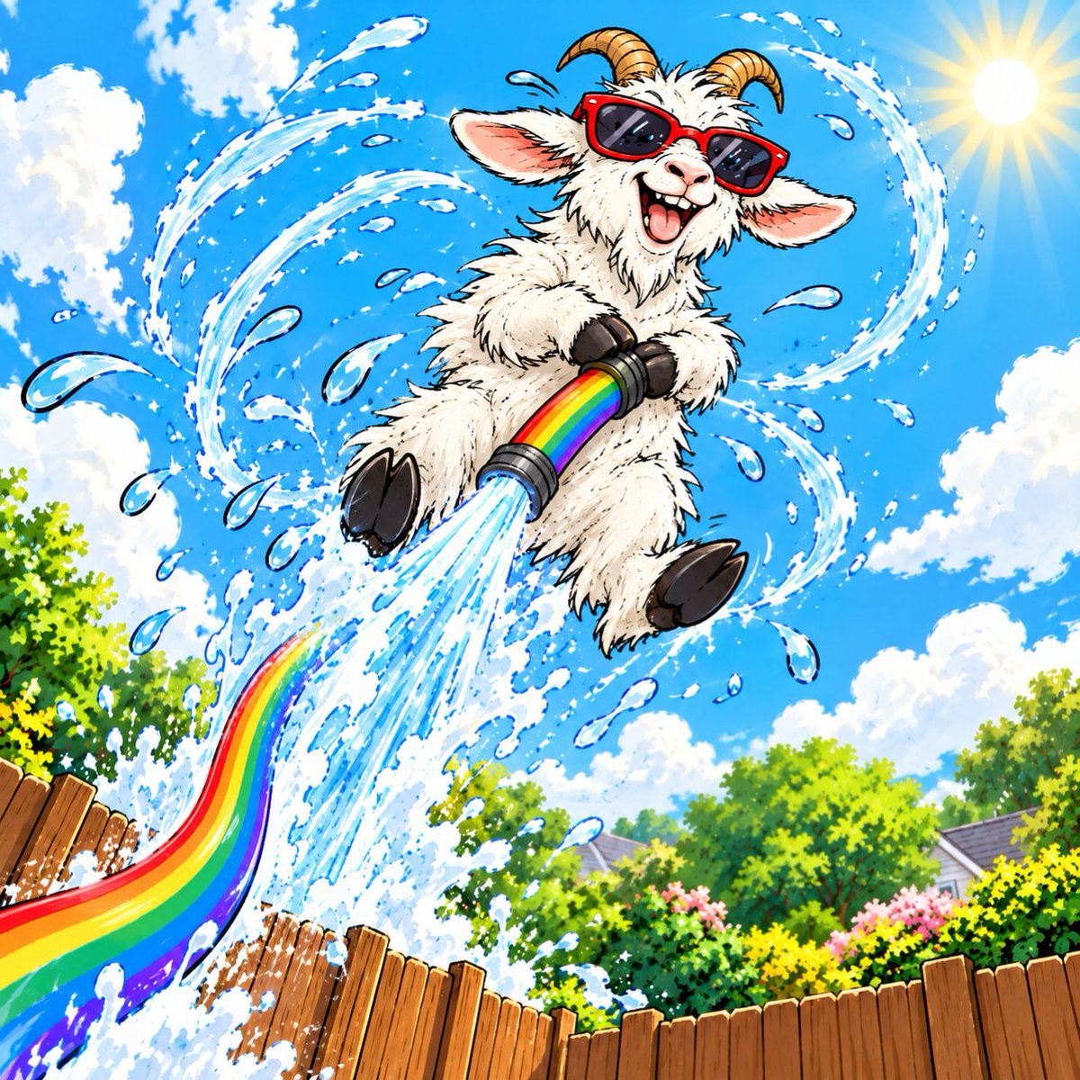 guzzlegoat's tweet photo. THE TAP IS OPEN.
$GUZZLEGOAT is officially live.
One goat. One rainbow hose. Zero plans to stay on the ground.
Let the chaos flow.

CA: 4tieigPJCAQbw1C9wBLtg9QZGgPFeuyibRD6Hi2spump

#Solana #memecoin #pumpfun https://t.co/jh7NBfbCCR