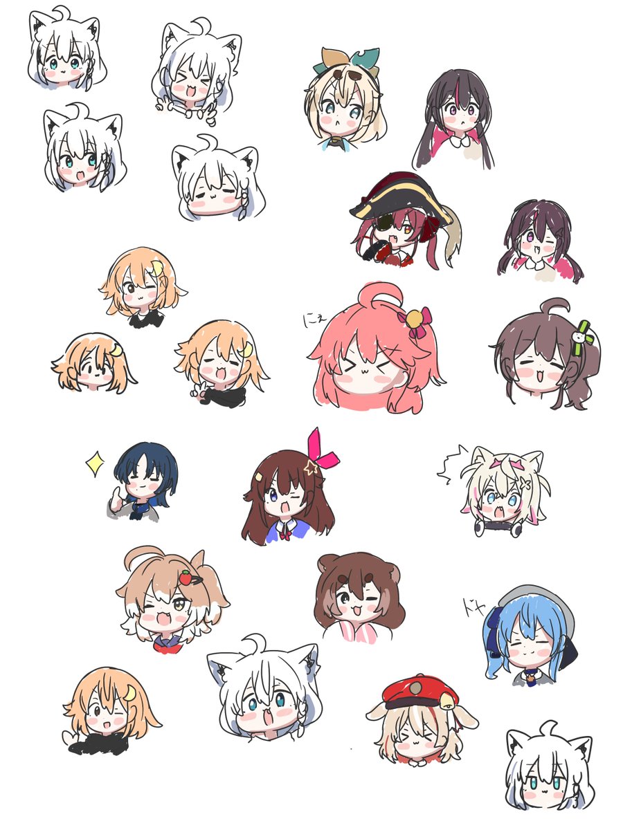Rin_Takatuki's tweet photo. おそらく全員分描けたと思います✨️楽しく描かせてもらいました☺️ https://t.co/tHZwYKldLx