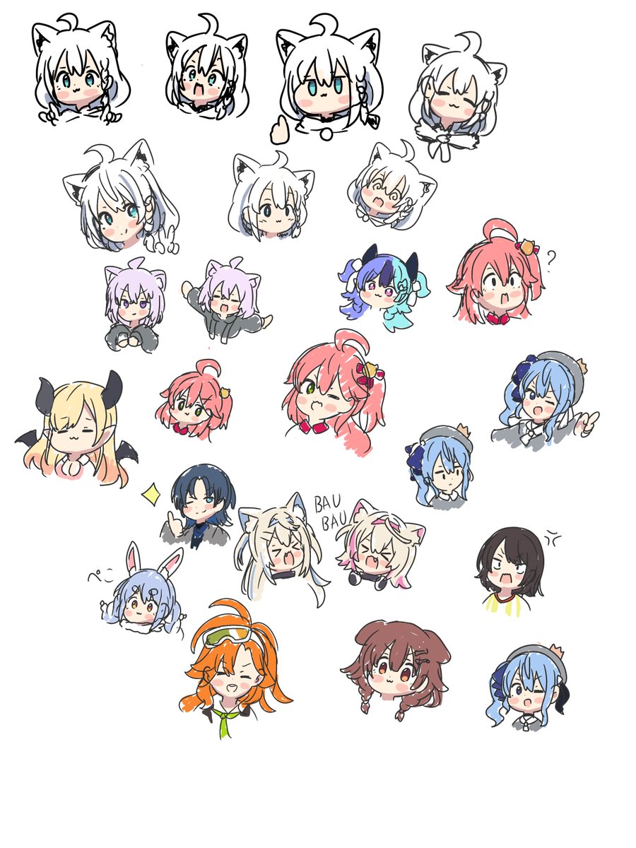 Rin_Takatuki's tweet photo. おそらく全員分描けたと思います✨️楽しく描かせてもらいました☺️ https://t.co/tHZwYKldLx