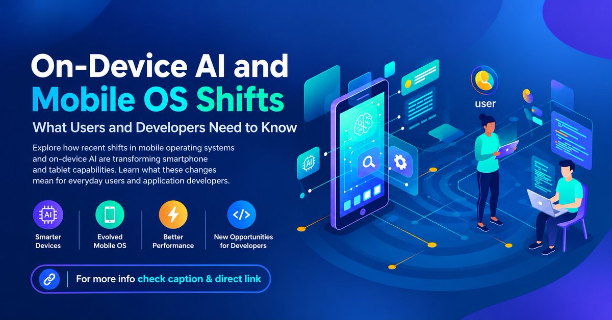nets_tech's tweet photo. 📱 On device AI is changing smartphones, but new capabilities bring new challenges for mobile apps.

Discover what users and developers need to know about AI, performance, and mobile OS updates.

🔗 https://t.co/OiNepubaTI

#OnDeviceAI #MobileTech https://t.co/9AdjHSGah7