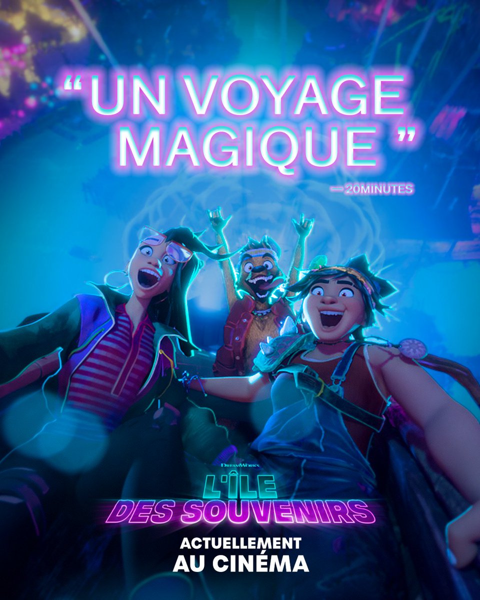 UniversalFR's tweet photo. Le film d'animation du moment à vivre sur grand écran 🌴
Réservez vos places pour L'ÎLE DES SOUVENIRS, le nouveau film DreamWorks, actuellement au cinéma ! ▶ https://t.co/KYQI8dr5y2
#LîleDesSouvenirs https://t.co/4QUiOUtFVP