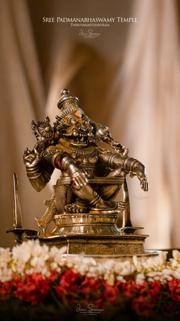 Ashwinsampathk's tweet photo. The Ugra Narasimha of Thiruvananthapuram

Fold your hands before Him and beg for help, protection, and forgiveness. Those familiar with the temple know how quickly He answers prayers.

He is the protector of devotees and the destroyer of evil.

I speak from personal experience. https://t.co/NSOQLGRXYA