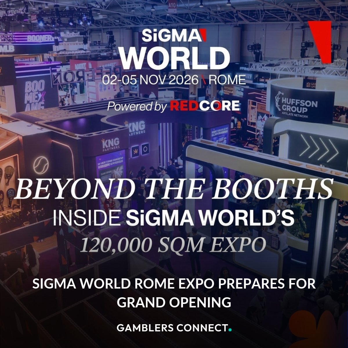 GamblersConnect's tweet photo. Preparations are underway at Fiera Roma for SiGMA World 2026, with more than 7,000 event professionals and stand builders working to construct over 1,000 booths across nine halls.

Read more: https://t.co/lQ6QidmwJA

#igaming #sigmaworld #sigmarome #igamingnews #igamingindustry https://t.co/OsACxxIRRB