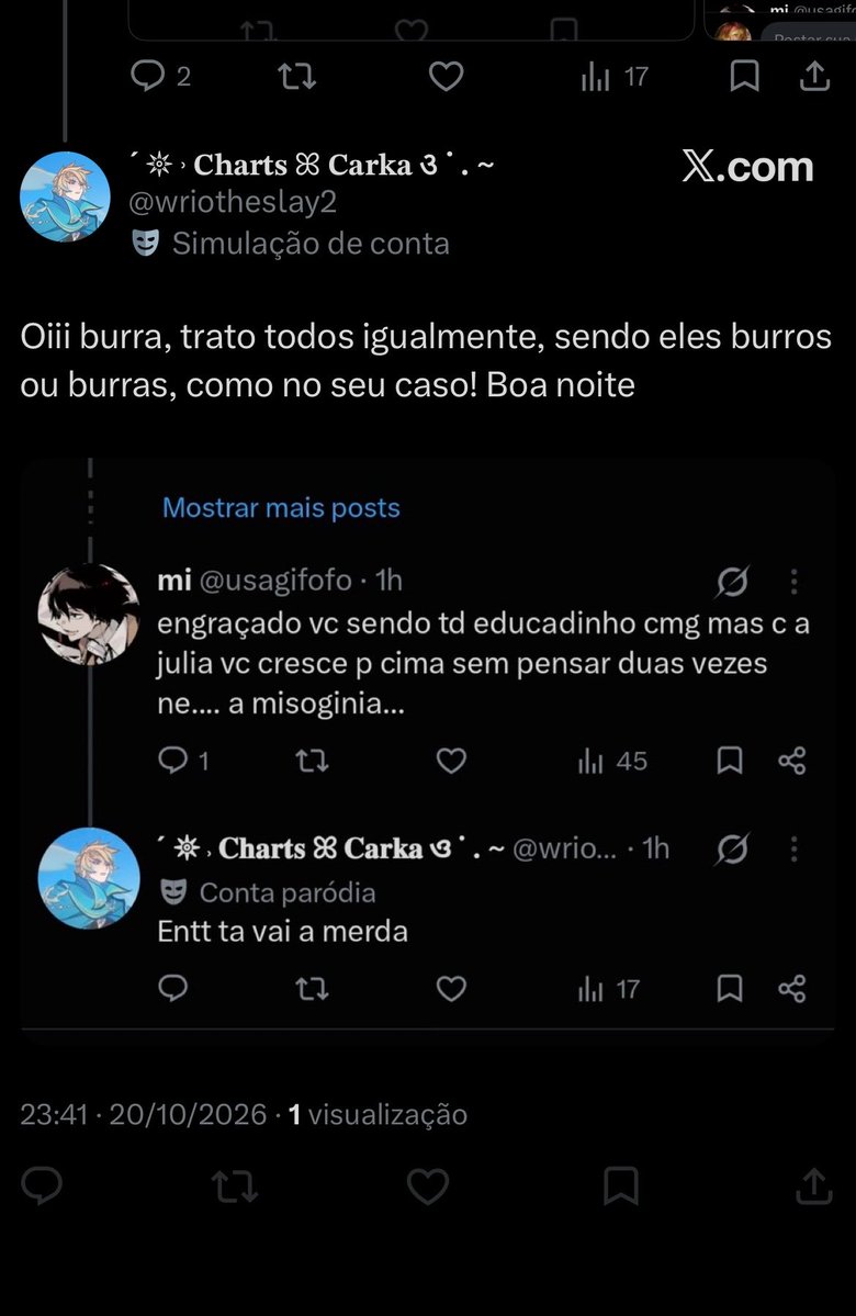 homuraT__T's tweet photo. oii ja que ta me stalkeando tu msm se contradiz nesse print pq tu so tratou ele assim PQ ELE questionou a forma que tu me tratava vs tratava ele homem🩷 https://t.co/W550WdA6ec