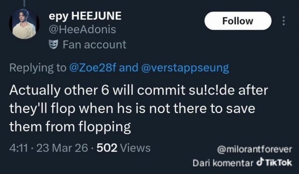 petitjudee's tweet photo. @ProtectHEESEUNG take a look at your own fandom first and report the account that started dragging ENHYPEN in the first place

🔗: https://t.co/Yz40FH3LuK https://t.co/r4kMWpXxpG
