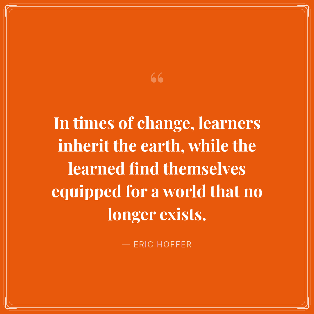 AppsumoB's tweet photo. Learners inherit the earth. The "learned" get stuck in a world that no longer exists. Stay curious, stay relevant.
#NeverStopLearning #CareerGrowth #FutureProof #GrowthMindset #Adaptability #StayCurious #Evolution https://t.co/ti7cW6CV8f