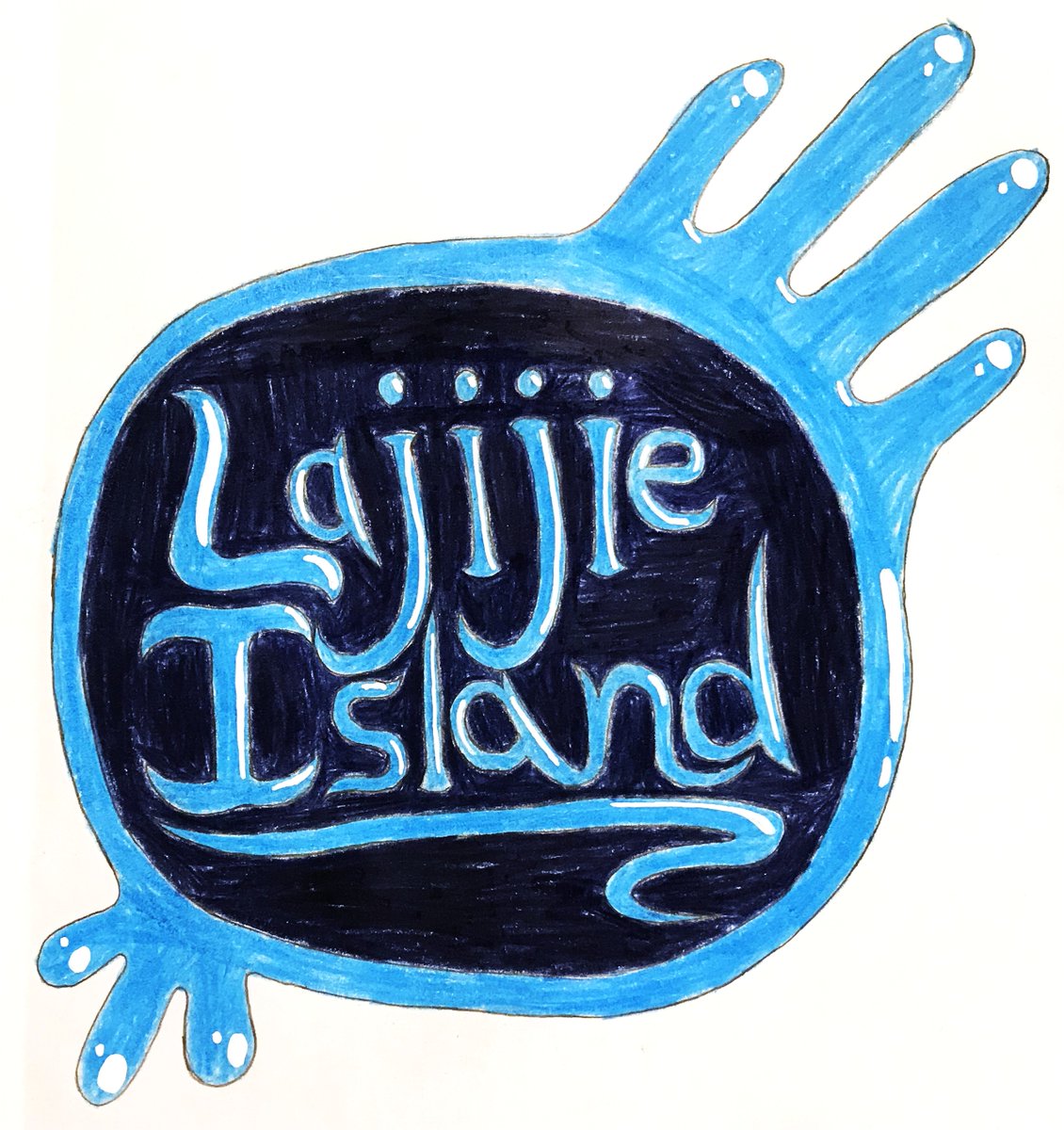 TheGogglesE's tweet photo. Day 20 Lajijie Island Logo #Drawtober #Drawtober2026 #LajijieIsland #logos #titles https://t.co/FWYtyWMxUA