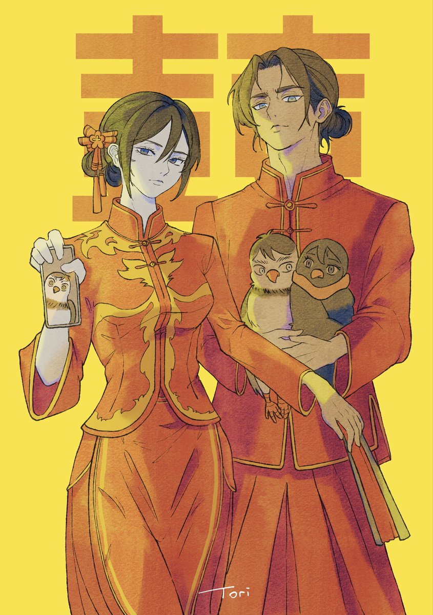 toribirbz's tweet photo. Wedding in traditional Chinese style #eremika #エレミカ https://t.co/sIq6Nsp6Ph