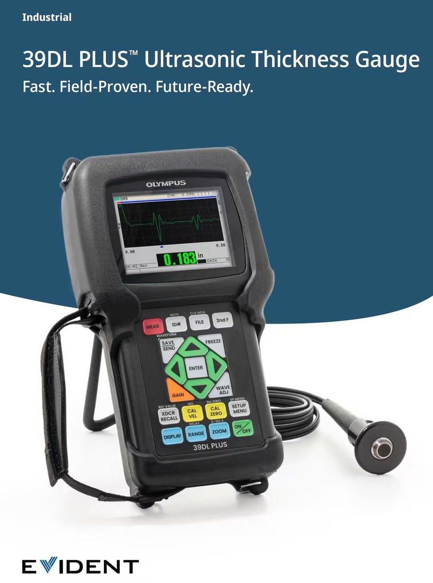 workiconth's tweet photo. แนะนำสินค้า : Ultrasonic Thickness Gauge, Model: 39DL Plus, Brand: Evident

#ขาย #fyp #จำหน่าย #ultrasonicthicknessgauge #ultrasonic #thickness #thicknessgauge #39DLplus #39DL #เครื่องวัดความหนา #วัดความหนา #eec #dealer #distributor #ตัวแทนจำหน่าย #รับเหมา #ก่อสร้าง https://t.co/8J5UEaAUL2