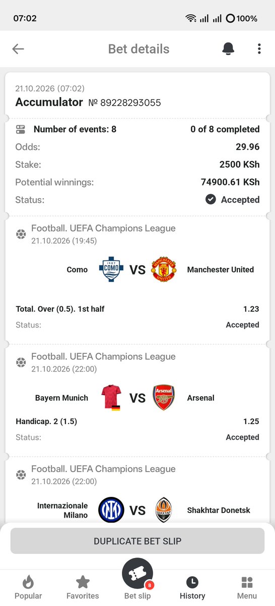 Luichano_'s tweet photo. #luckypari

30 Odds best of the day ✅🔥 
Code :: NZ2PH

Place the bet easily on luckypari,New users join luckypari using registration link below
⬇️⬇️⬇️
https://t.co/Gr2AT9Mrps

App:: https://t.co/u2Bu7mX5f2

Promocode just use➡️➡️DELO  and get a free stake bonus as from ksh.10,000🤑💯🤞