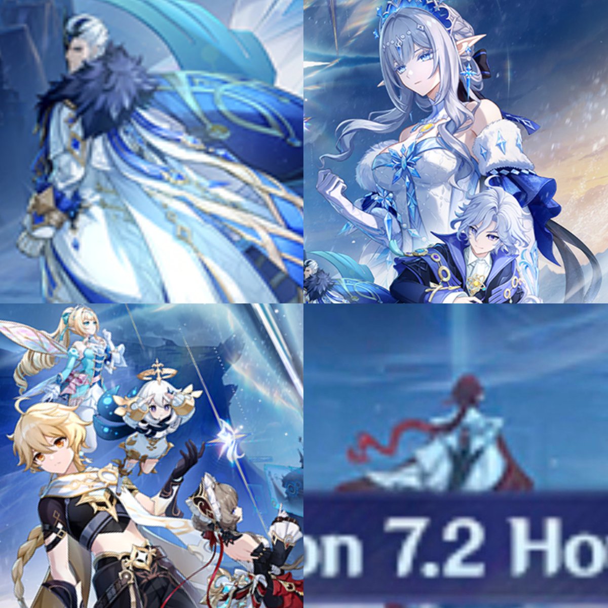 AboutSnezhnaya's tweet photo. Pierro, Anastasya, Mitya, Vesna, Paimon, Aether, Sandrone AND NOY https://t.co/EnszcWUoDI