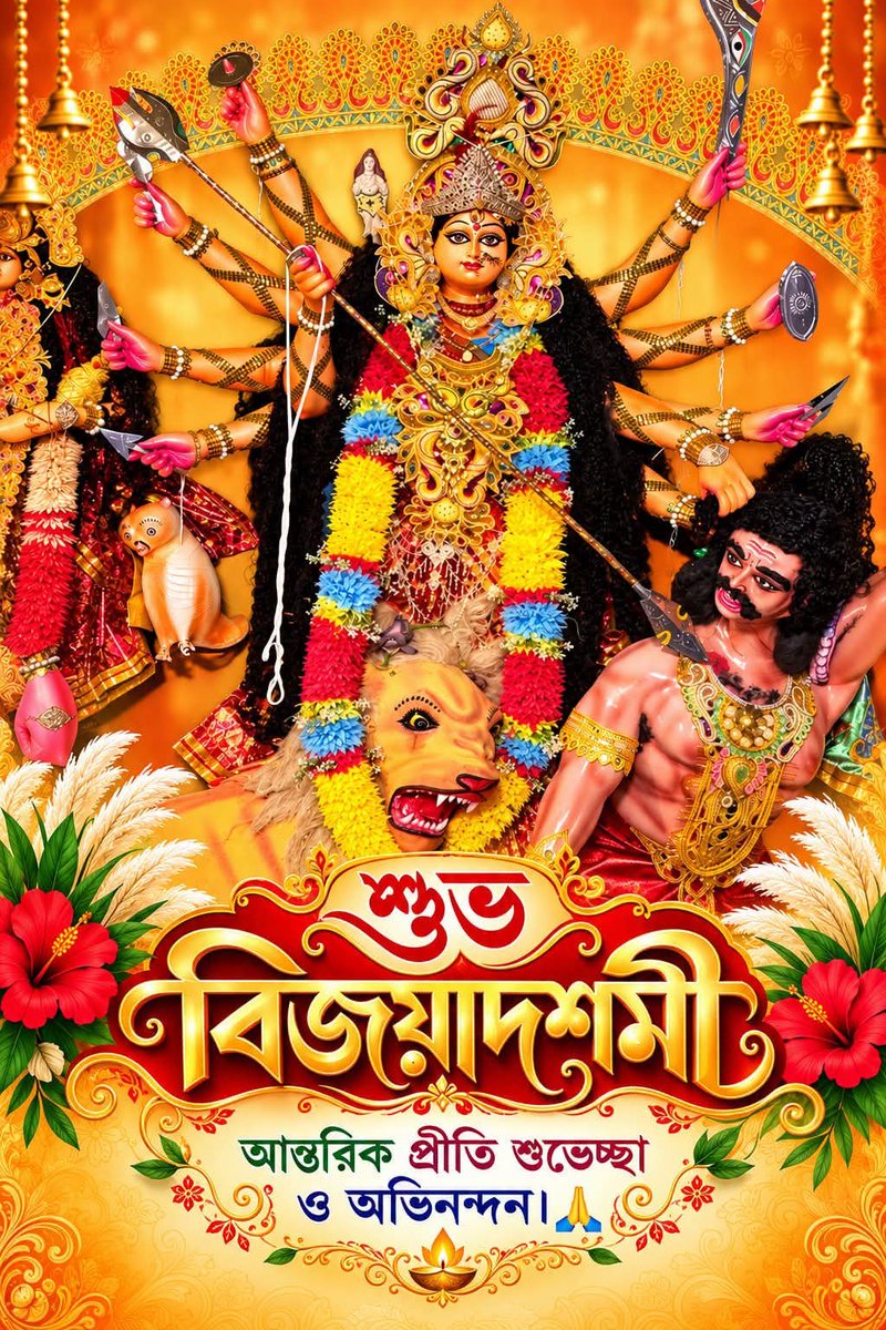 anunaba2002's tweet photo. মায়ের বিদায়বেলায় চোখে জল, মনে আগামী বছরের অপেক্ষা। তবুও হৃদয়ে থাকুক আনন্দ, পরিবারে থাকুক শান্তি, আর জীবনে আসুক নতুন স্বপ্নের সূচনা। সকলকে জানাই বিজয়া দশমীর আন্তরিক প্রীতি ও শুভেচ্ছা।
@tathagata2 @SuvenduWB @Amitava_BJP @JasBJP @JasBJP_Office @Santanurc1958 @SankarDutta5111 https://t.co/GP1vxp1ZK2