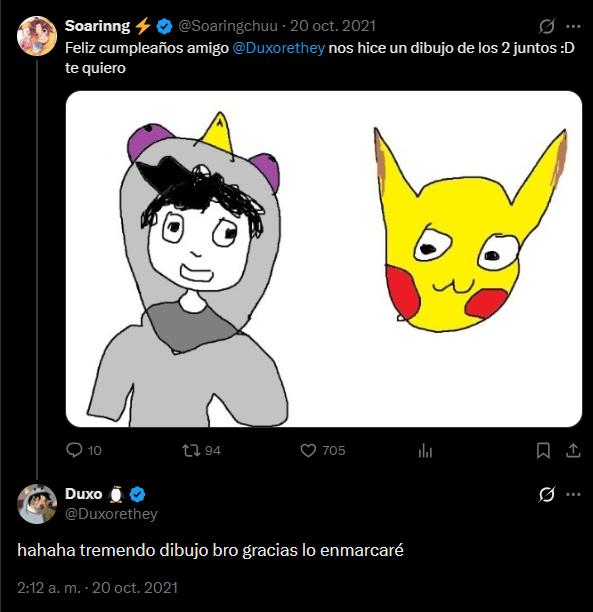 soaringcitos's tweet photo. Soarinng esta de viaje y no puede hacerle un dibujo a Duxo este año 😭 (Gracias a dios) https://t.co/iEJpCgDt0j