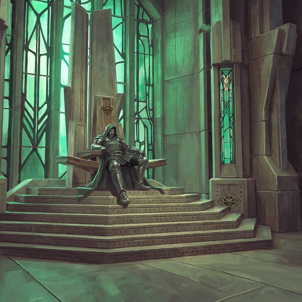 AvengersUpdated's tweet photo. New promotional art of Doctor Doom’s throne room for ‘AVENGERS: DOOMSDAY’. https://t.co/7QpHvdPFD6