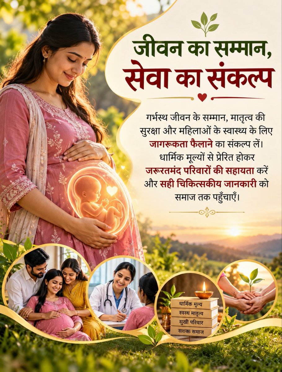Chetna9696's tweet photo. 🕉️पूज्य बापूजी की साधना-प्रेरणा से प्रेरित होकर प्रतिदिन कुछ समय शांत बैठें, सहज श्वास पर ध्यान दें और श्रद्धापूर्वक भगवन्नाम जपें। गर्भावस्था में किसी भी अभ्यास को अपनी स���विधा व चिकित्सकीय सलाह के अनु��ार ही करें। 🌸#SuprasavAbhiyan
Divya Shishu Garbha Sanskar
Safe Motherhood https://t.co/isPMAxBhgG