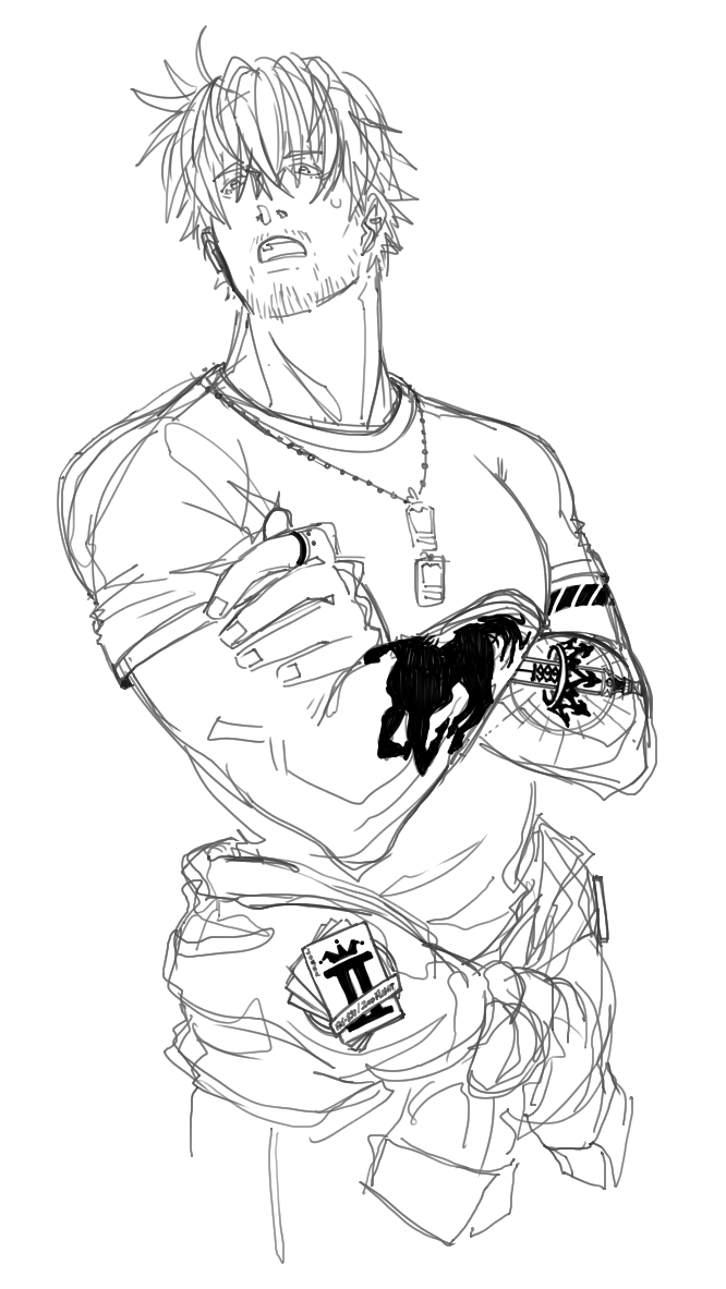 bbbbbeatle's tweet photo. going through the torture nexus drawing his tattoos but hes SOOOOO CUTEEEEEEEEE https://t.co/broRhwQeeZ