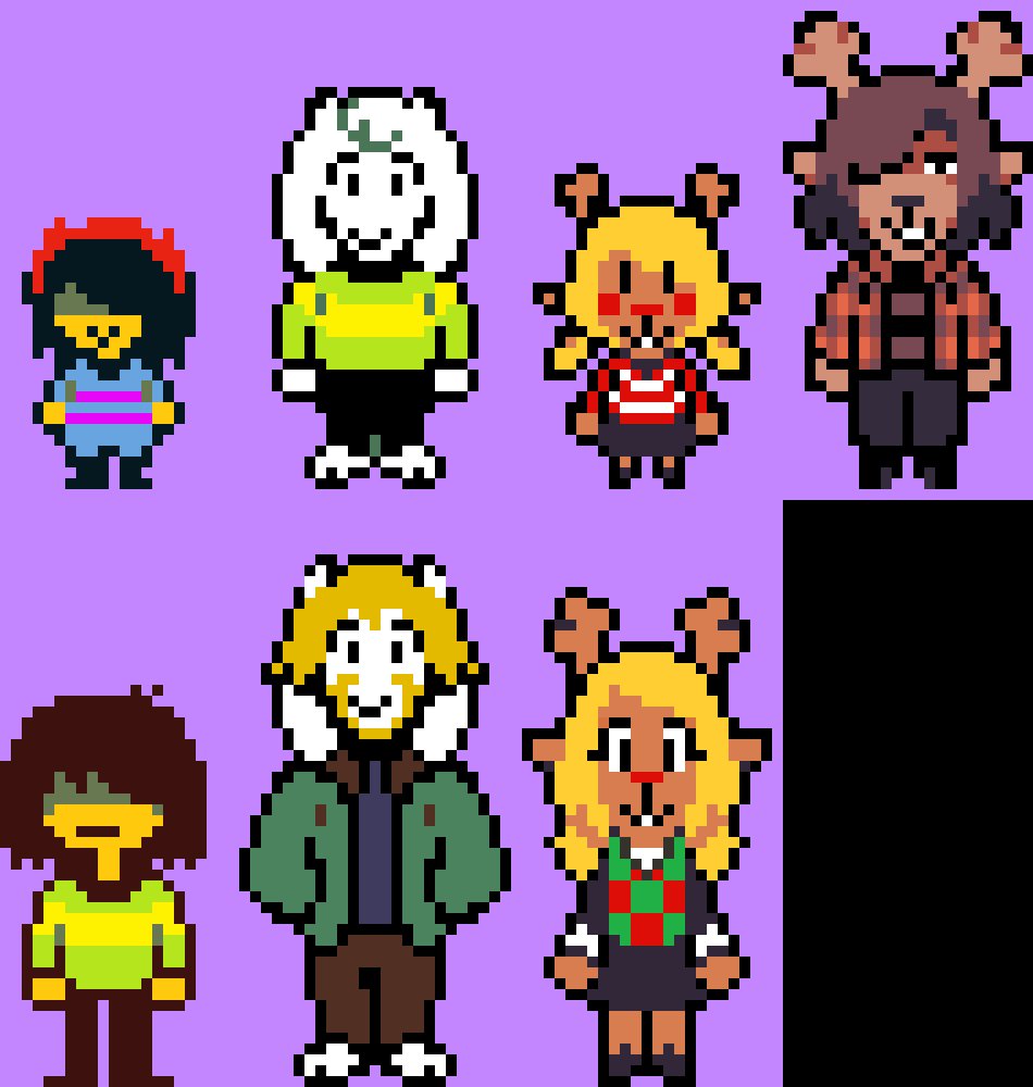 SpriterGuy's tweet photo. The four children

or was it three...

The poor children

#deltarunefanart https://t.co/x1xv30p1dk