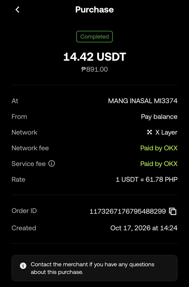 JakeSupetran's tweet photo. Treating my friends to Mang Inasal hits different when you can pay with OKX Pay! 🍗💚

Good food, good company, and seamless crypto payments. Network and service fees covered by OKX!

Who’s next? 👀

#OKX #OKXPay #Crypto https://t.co/sq4JFyWx2X