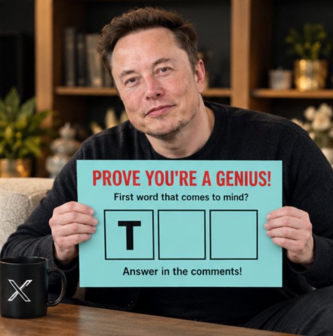 NOREIAMEL's tweet photo. 🧠🔥 WORD CHALLENGE! Can You Guess the Word?

T _ _ 🤔

💰 Win a $4,700 prize! Think fast and test your brain! 🚀

👇 Drop your answer in the comments! ❤️ https://t.co/jfL63kACdE