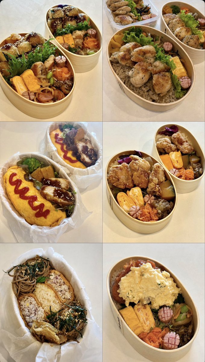 ribe_maru's tweet photo. 宅建勉強初めて次の日にやめたお弁当作り
(夫と義母のお弁当)

明日は、娘のお弁当の日なので
ついでに久しぶりにみんなにお弁当作る〜❣️
安定の唐揚げかな😍👉🏻👈🏻 https://t.co/G1kGecHis0