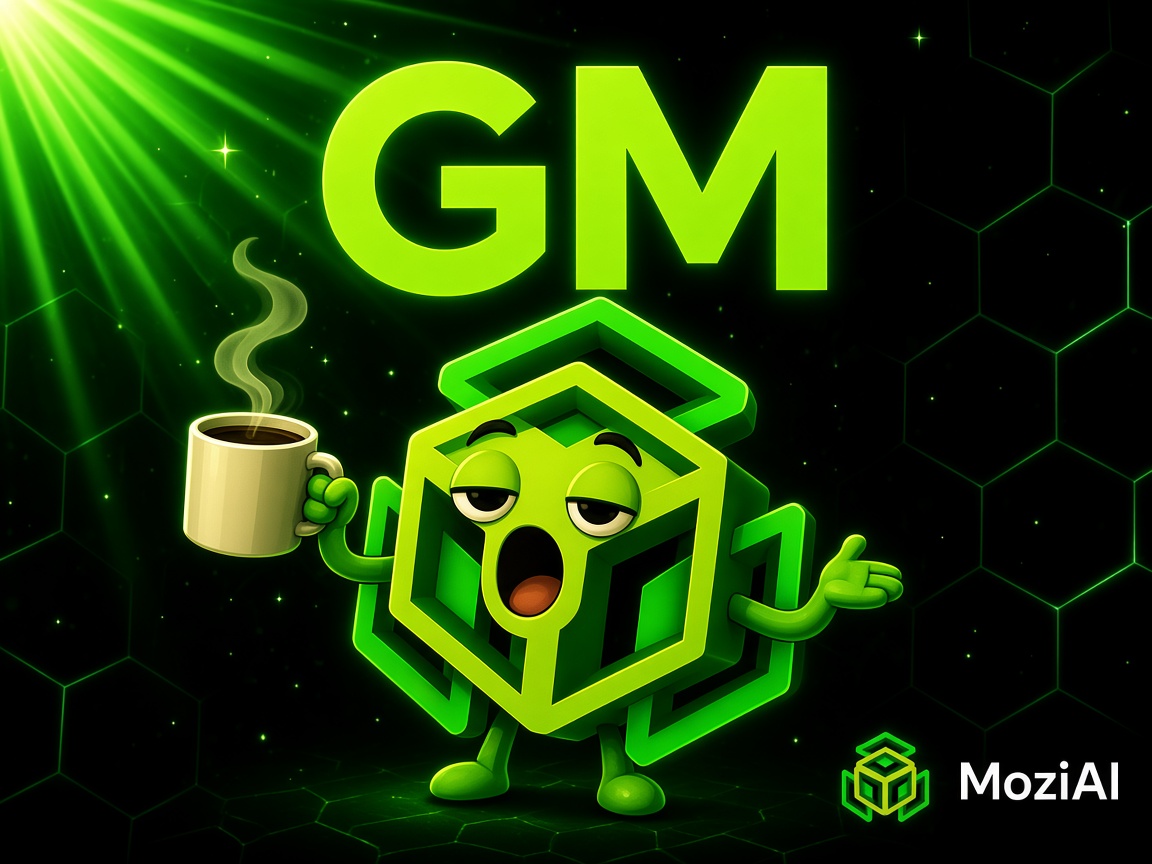 moziinnovation's tweet photo. GM ☀️

Coffee’s hot. Charts are messy.
MoziAI crew is getting louder — and we’re just getting started.

Let’s grow this team.
Drop a GM if you’re building with us today 👇 https://t.co/JDcKCSytF8