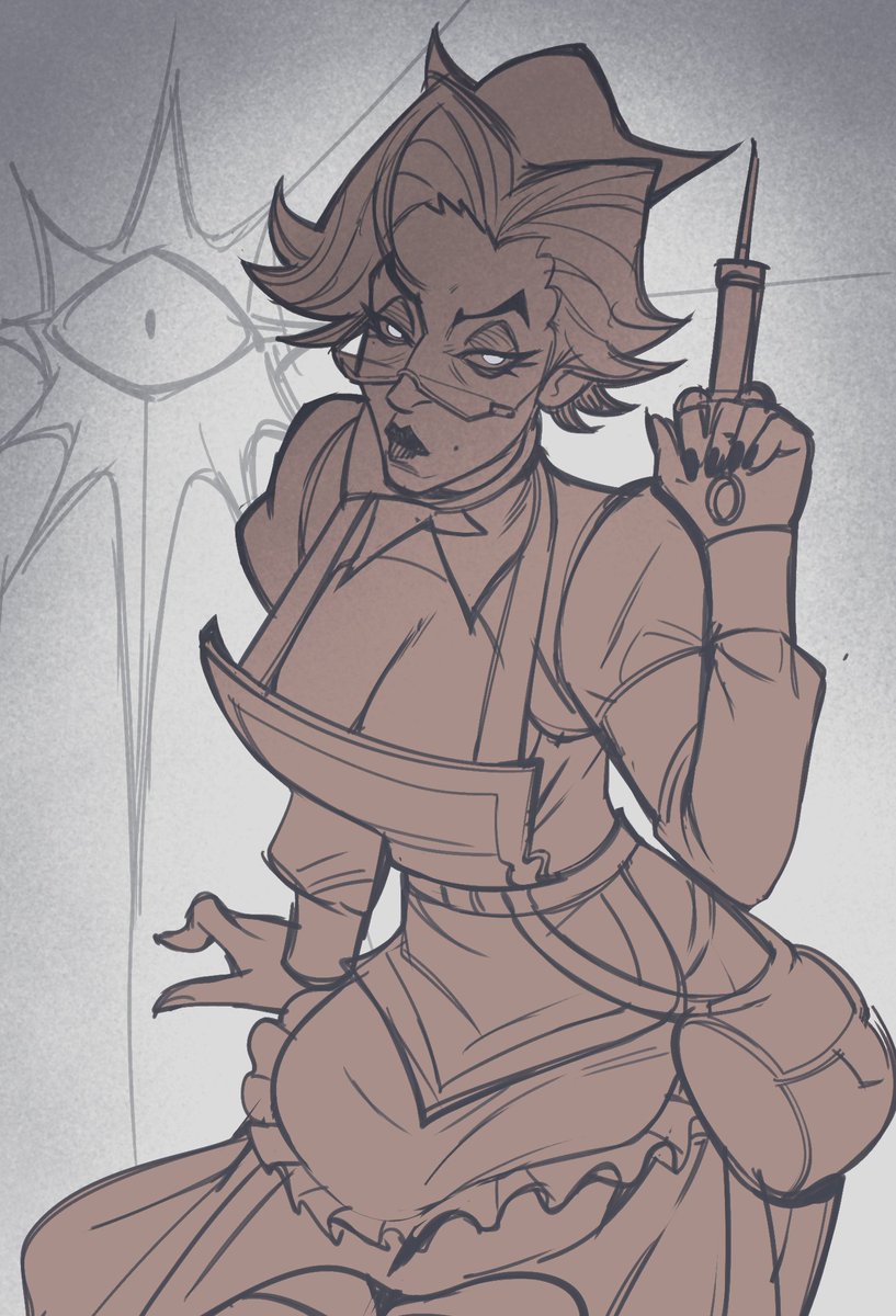 VinegarAndSoda's tweet photo. Maid Harrow Sketch ✍️
#deadlock #deadlockfanart https://t.co/kAaCnDVTPl