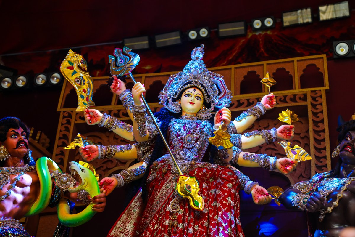USAmbBangladesh's tweet photo. Celebrating Durga Puja in the heart of Amlapara! Great to join Bangladesh’s Hindu community at Sarbajanin Puja Mandap and experience the warmth, color, and joy of the festivities firsthand. সবাইকে শারদীয় শুভেচ্ছা! https://t.co/JJt0KfGXDU