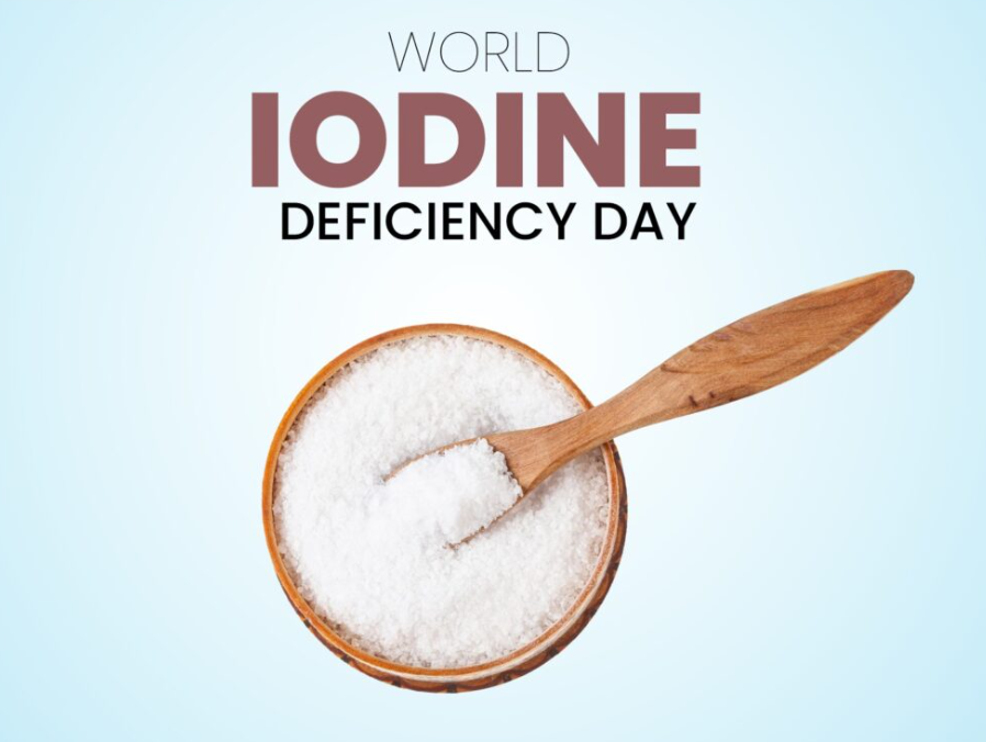 Indiagovin's tweet photo. #WorldIodineDeficiencyDay is observed today to raise global awareness about the vital role of #Iodine in brain development, metabolism, &amp; thyroid function. The day promotes universal salt iodization as the primary, low-cost way to prevent #IDDs like goitre &amp; cognitive delays. https://t.co/OVyVP201f2
