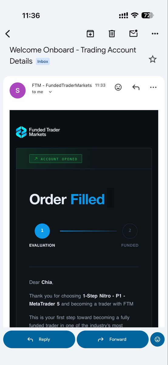 falconstrades's tweet photo. 42 FTM accounts purchased.

A few made it to funded.
Still haven’t received my first payout yet.

But that’s trading. You take the losses, learn from them, and keep showing up.

42 accounts deep and I’m still here. Never give up. 🫡🔥

@FTMarketslive https://t.co/wqCOD3ga0C