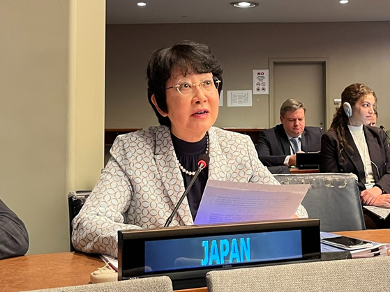 JapanDelCD's tweet photo. On October 20, Ambassador Ichikawa delivered a statement on Other Weapons of Mass Destruction at the #FirstCommittee of the 81st session of the #UN General Assembly, emphasizing Japan's steady commitment to multilateral efforts in tackling WMD issues. #UNGA81 https://t.co/IKeDeo1zl7