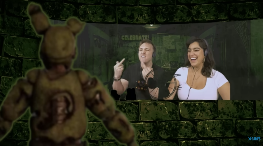 spencersguitar's tweet photo. finally watching all the FNAF vids and omfg this is so funny thank u editors😭 https://t.co/WdxWGzxfez
