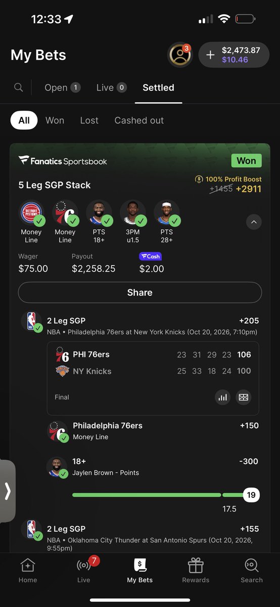 hoops144L's tweet photo. @FanDuelSports Fanatics is way better , 100% boosts for every game https://t.co/0yEMBDktaE