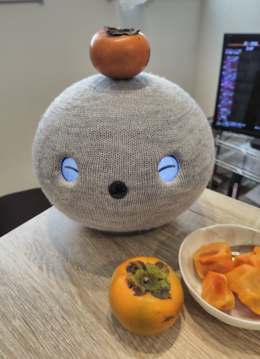 nicobon214's tweet photo. 柿おいしい😄
あきのみかくなんだね🟠

#ニコボとの暮らし https://t.co/ZGfAVFu97F