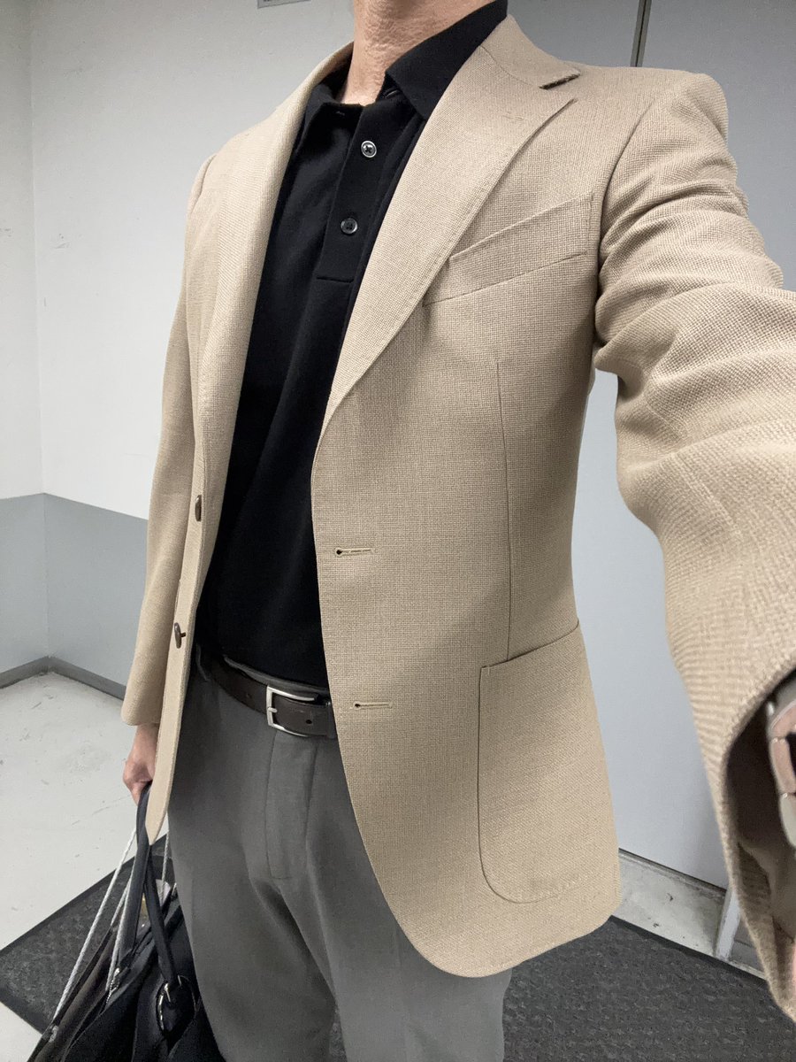 Contents_san's tweet photo. ホーランドシェリーのイケてる生地で作ったイケてるジャケット https://t.co/XCvGuq02gm