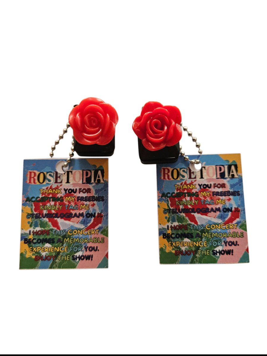 TelurKilogram's tweet photo. Freebies kecil-kecilan untuk Rosetopia Jakarta 🥹🫶🏻

Location nya ntar kemungkinan didalem venue atau aku melipir sblm masuk venue ya 

How to claim :
1. Rt &amp; like are appreciated
2. Do not sell or thow it
3. Kindly tag me if you get it
4. Only 1:1 https://t.co/xdep2ZlmKa