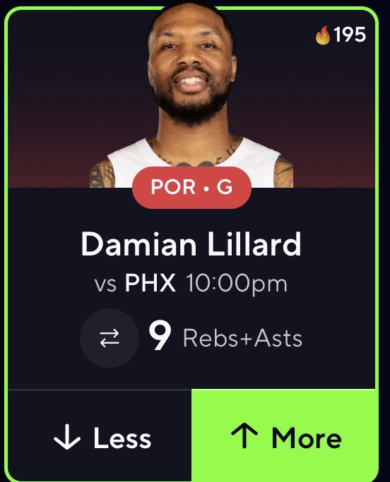 DoubleAA_World's tweet photo. MYYYY SPORT ISSSS BACKKK ￼🤷‍♂️

POTDDDD🙌

Damian Lillard O 9 Rebs+Asts

#PrizePicks #Gambling𝕏 #GoodLuck https://t.co/Wu31WXqOVa