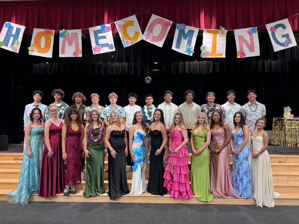 ChargeToKeep's tweet photo. Homecoming 2026

Freshman Princess- Drew Covey
Sophomore Princess- Jocelyn Wong
Junior Princess- Zoey Chen
Senior Princess- Emma Spinelli
Homecoming Queen- Ryen Covey

Freshman Prince- Tim Seto
Sophomore Prince- Phillip Quezada
Junior Prince- Sander Frary
Senior Prince- August Kellers
Homecoming King- Troy Seto