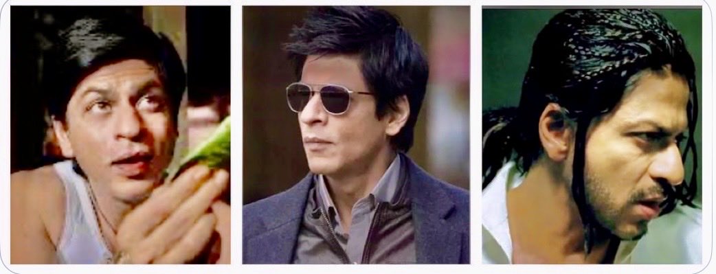AmyStone2022's tweet photo. SRK really goes all out for his movies,transforming his body,his walk,his personality traits and his hair!
In Don he needed different hairstyles for the simple Vijay,the suave villain and the gritty prison escapee. And he managed these transformations brilliantly!
#20YearsOfDon https://t.co/661O5cxPqH
