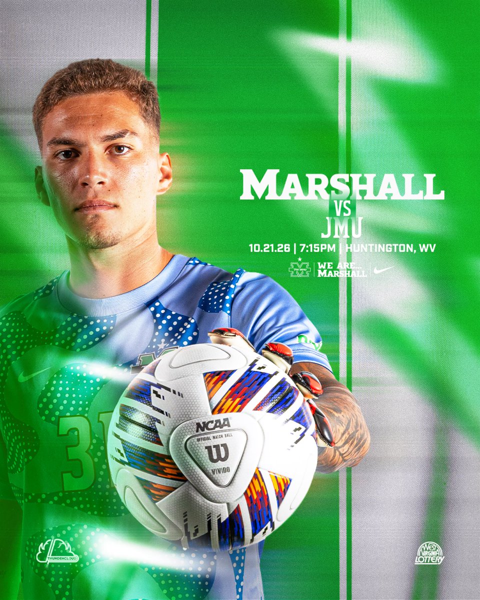 HerdMSoccer's tweet photo. Big conference matchup tonight!
๐ JMU
โ๏ธ 7:15pm
๐Huntington, WV
๐ We AreโฆHerd Strong
๐บ ESPN+
๐ https://t.co/lkeSkVlvIs
#WeAreMarshall // @wvlottery https://t.co/iCCIZhVztt