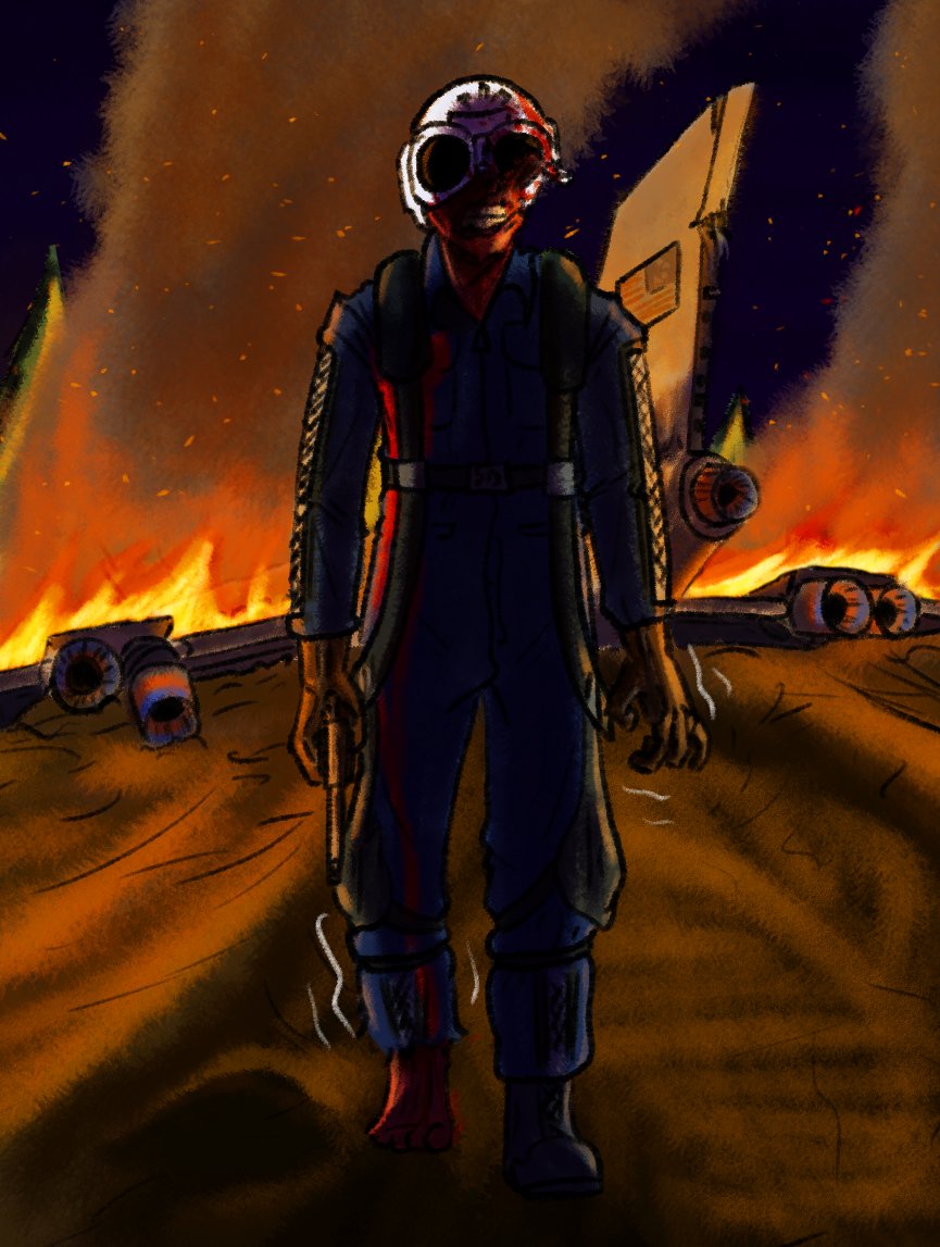 michaelisveryv's tweet photo. A ghoulified StratCom pilot and his wartime defense department operations plane. https://t.co/YdVYPDwa0p