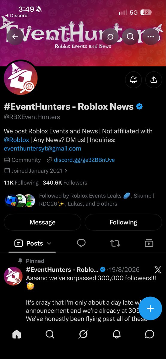 Robloxaccadomy's tweet photo. @RBXEventHunters @StarMarine614 Done and my user is Imaercius https://t.co/8XdK7mzhyd